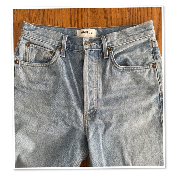 Agolde Riley High Rise Straight Cropped Jeans - Picture 5 of 12